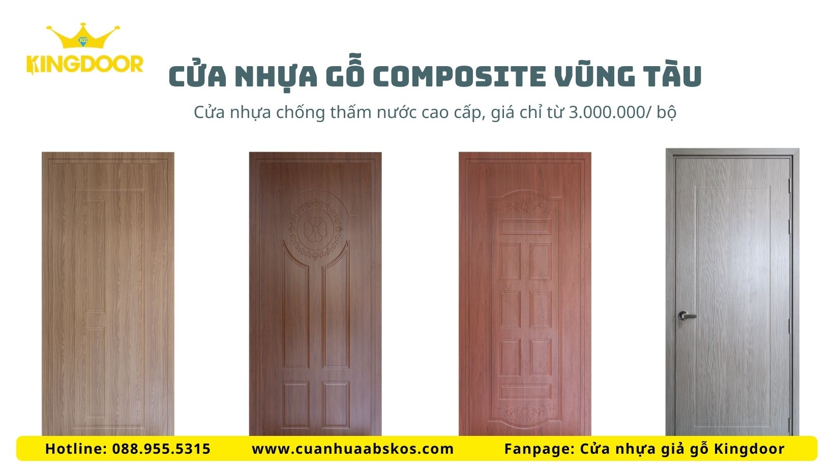 Cửa nhựa gỗ Composite Vũng Tàu