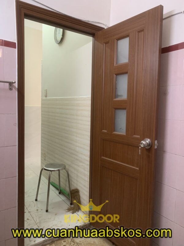 Mẫu cửa nhựa Đài Loan ghép thanh dành cho nhà vệ sinh
