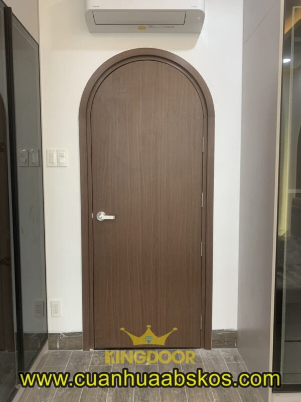 Mẫu cửa vòm nhựa gỗ Composite màu B9