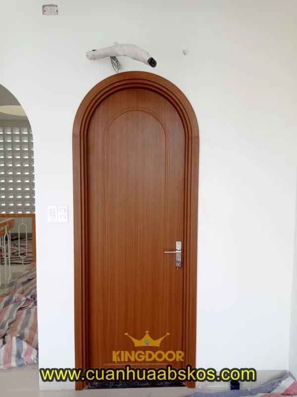Mẫu cửa vòm nhựa Composite phủ da vân gỗ màu B7
