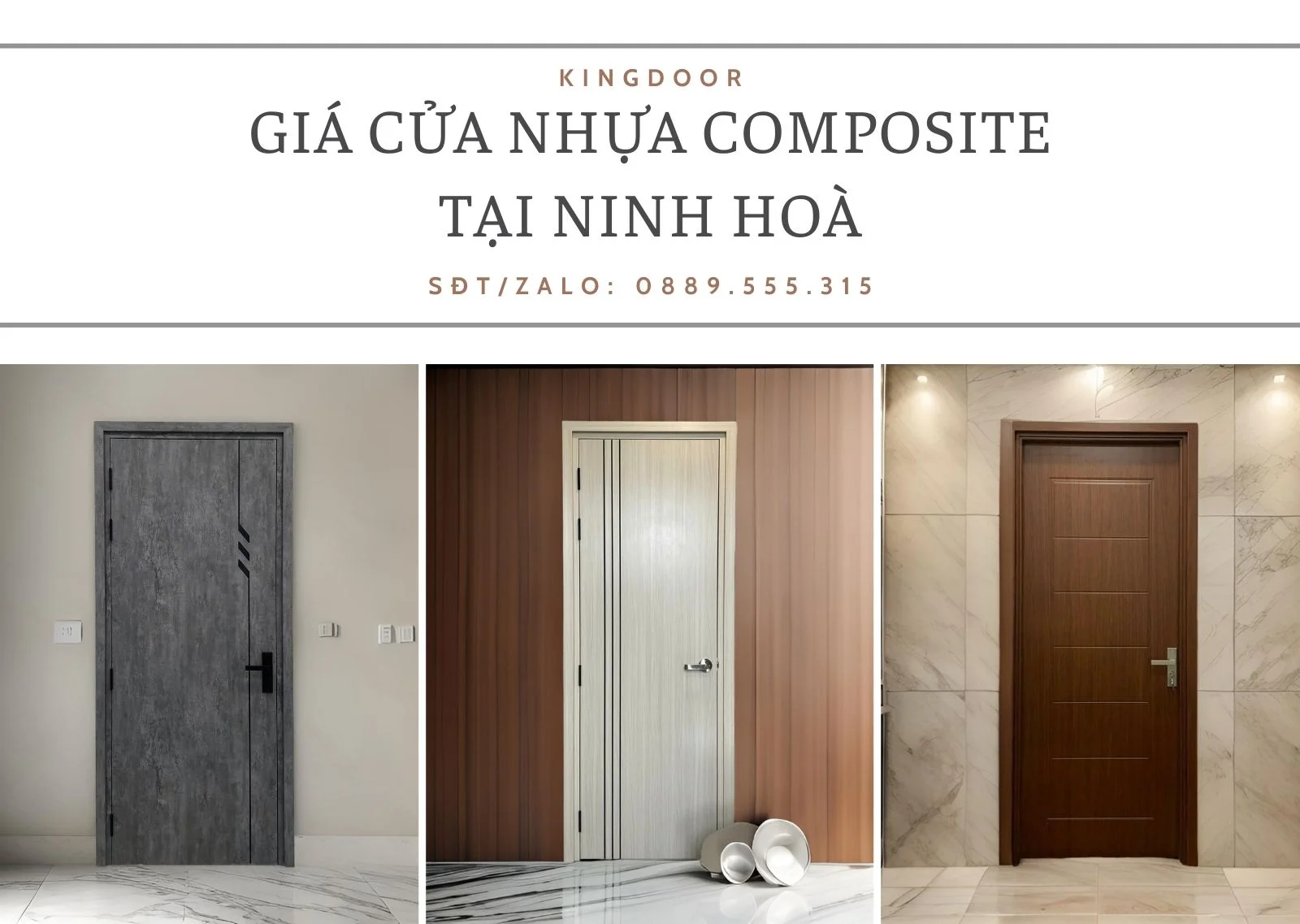 Cửa Nhựa Composite Tại Ninh Hoà | Bền Đẹp, Giá Tốt