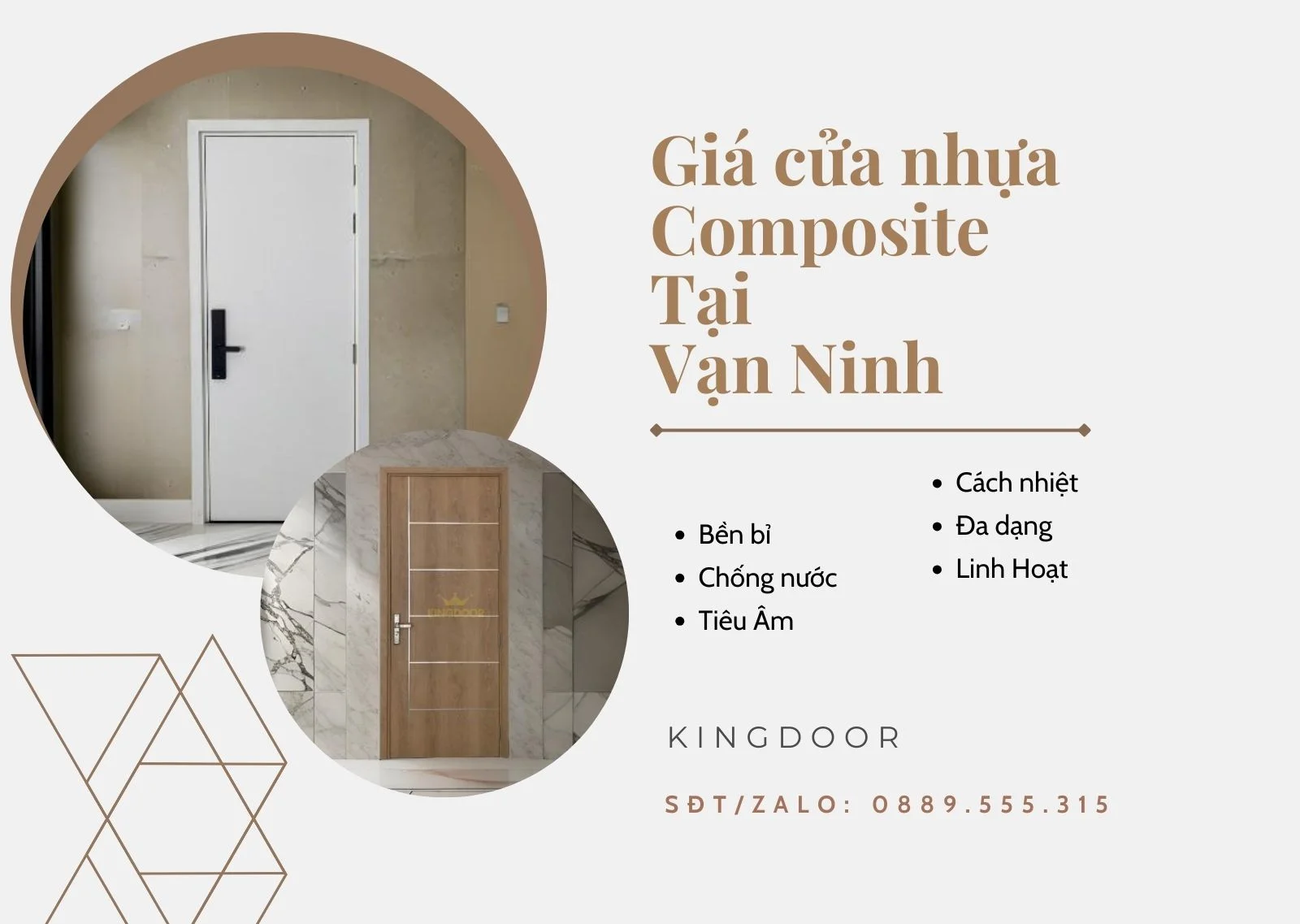 Cửa Nhựa Composite Vạn Ninh giá tận xưởng