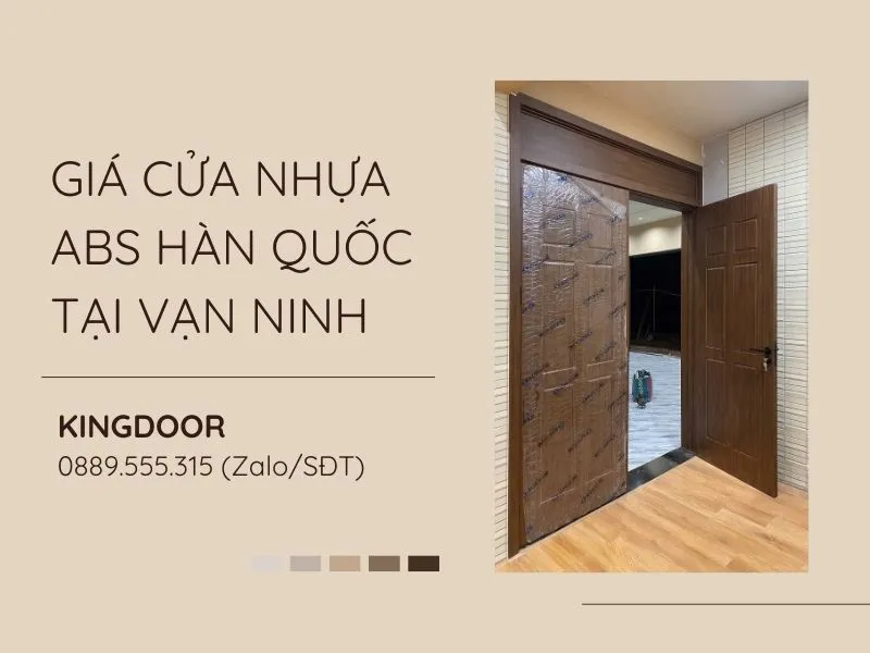 Giá cửa nhựa ABS Hàn Quốc tại Vạn Ninh