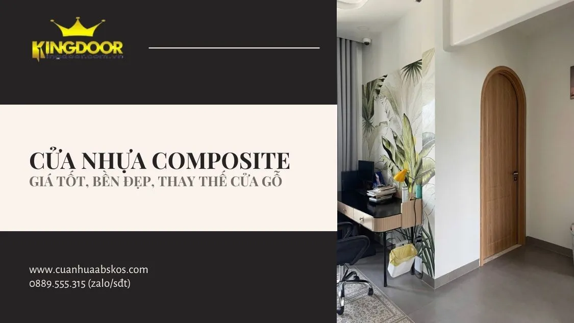 Cửa nhựa composite - bền, đẹp, giá tốt, thay thế cửa gỗ
