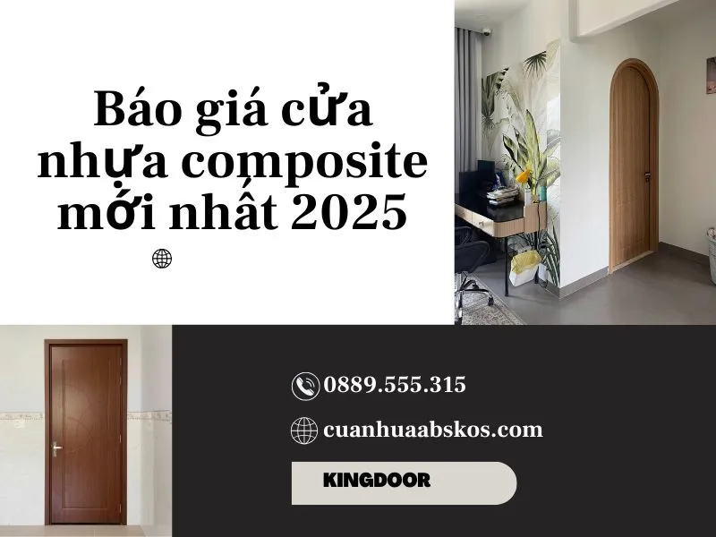 Báo giá cửa nhựa composite phủ da